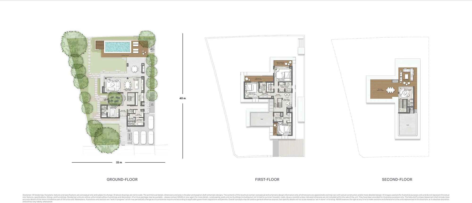 4 bedroom villa floor plan at SHA Residences.