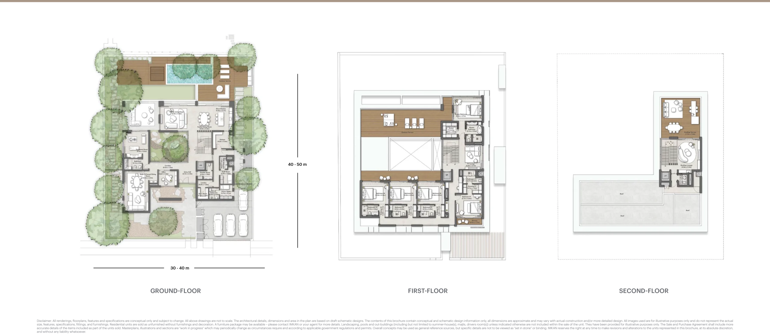 6 bedroom villa floor plan at SHA Residences.
